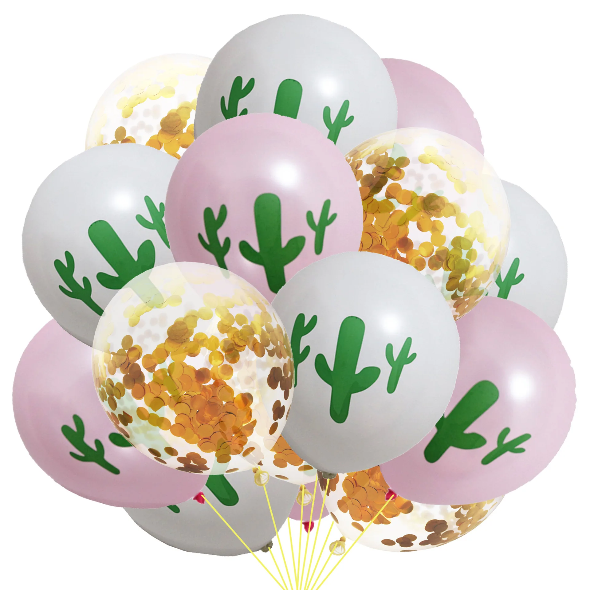 

Twins Party 15Pcs Cactus Latex Balloons Mexican Party Decoration Taco Party Decoration Hawaii Tropical Party Decoration