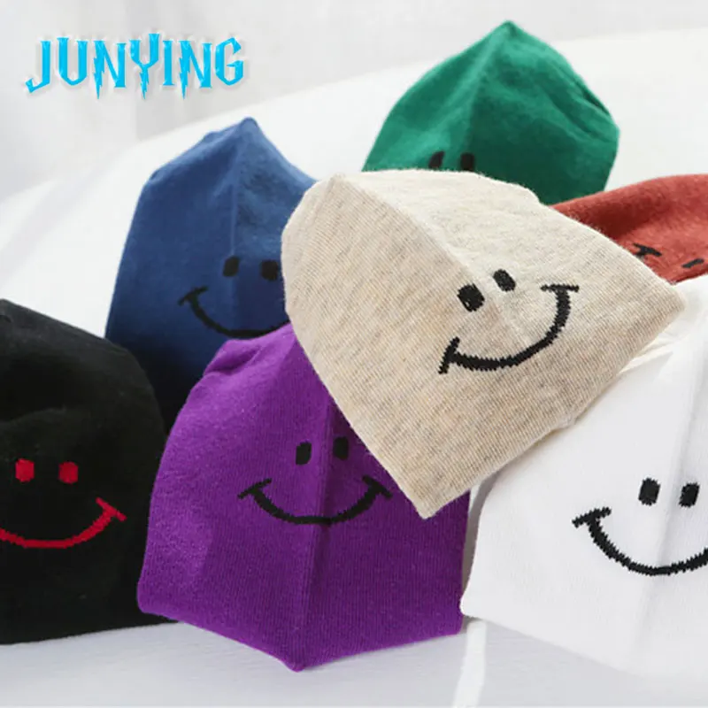 

Breathable 1 Pair/Pack Boat Socks Summer Casual Cartoon Jacquard Creative Colorful Happy Fashion Harajuku