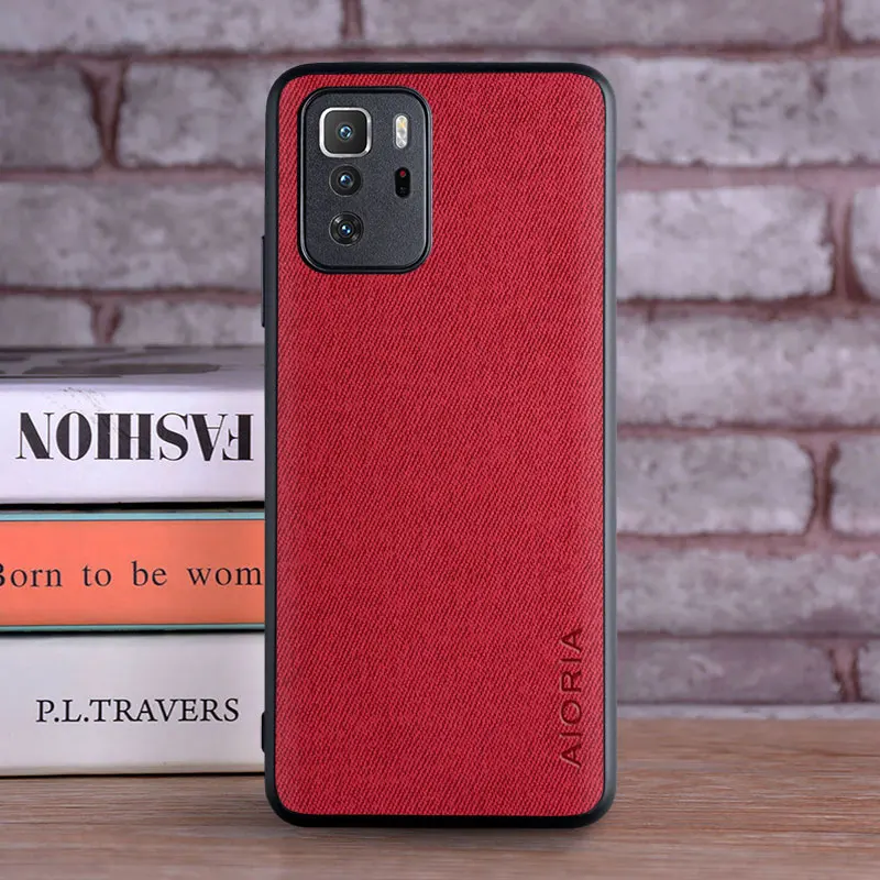 case for xiaomi poco x3 gt 5g coque luxury textile leather skin soft phone cover for xiaomi poco x3 gt case funda capa free global shipping