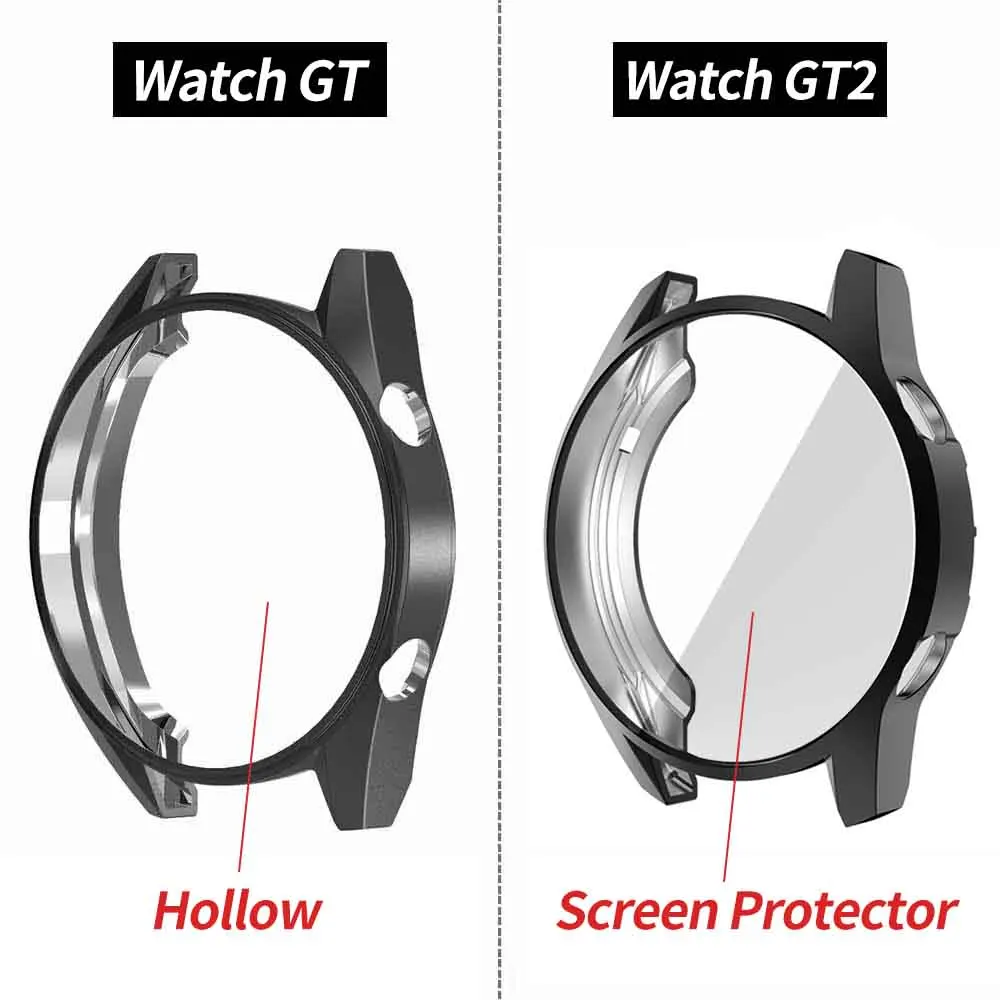 2 шт. чехол для часов Huawei Watch GT 46 мм мягкий силиконовый защитный из тпу защитная
