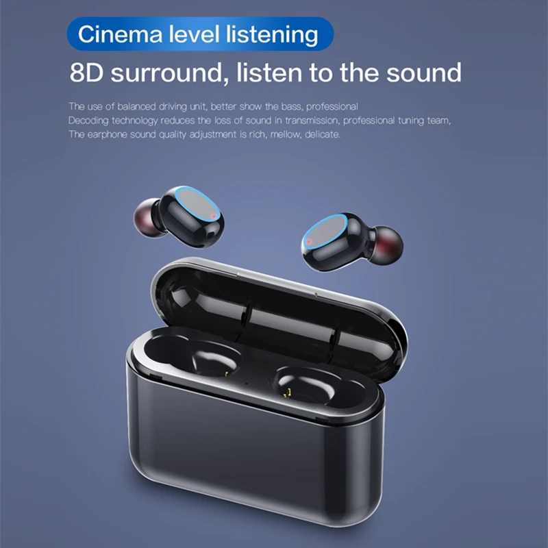 TWS Bluetooth 5 0 наушники в ухо гарнитура высокого качества звука спортивные для android ios