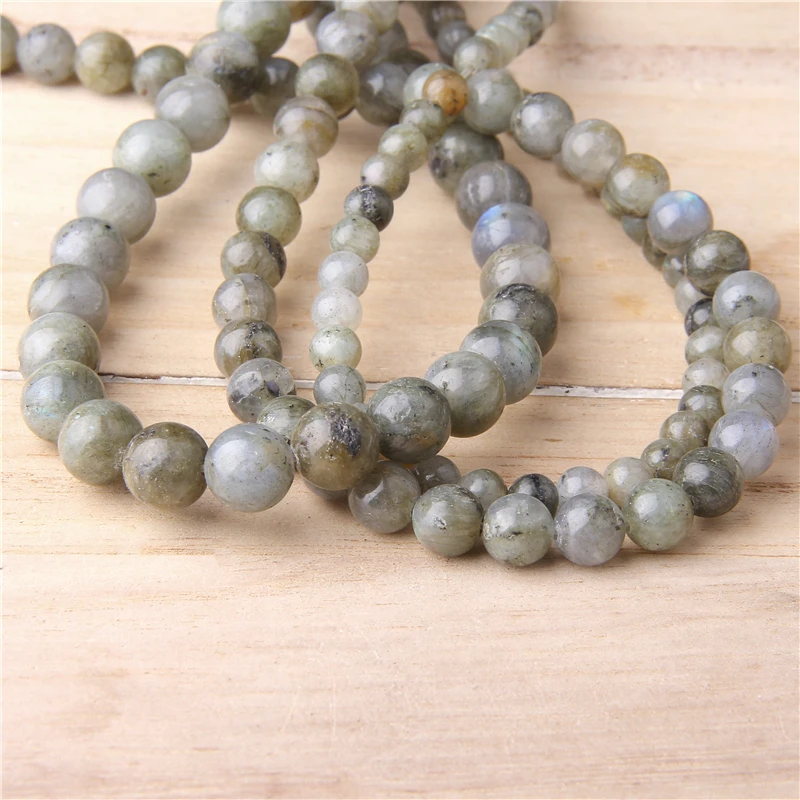 

Natural Stone gray Labradorite Round Loose spacer Beads 6 8 10 12MM Pick Size For Jewelry Making Free Shipping handmade gifts