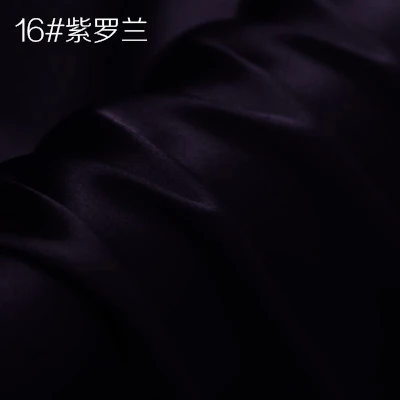 Шелк тутового шелкопряда креп атласная ткань для платья Cheongsam ширина 114 см одежда ткань для DIY шитья 90 чистый цвет горячая распродажа - Цвет: 16