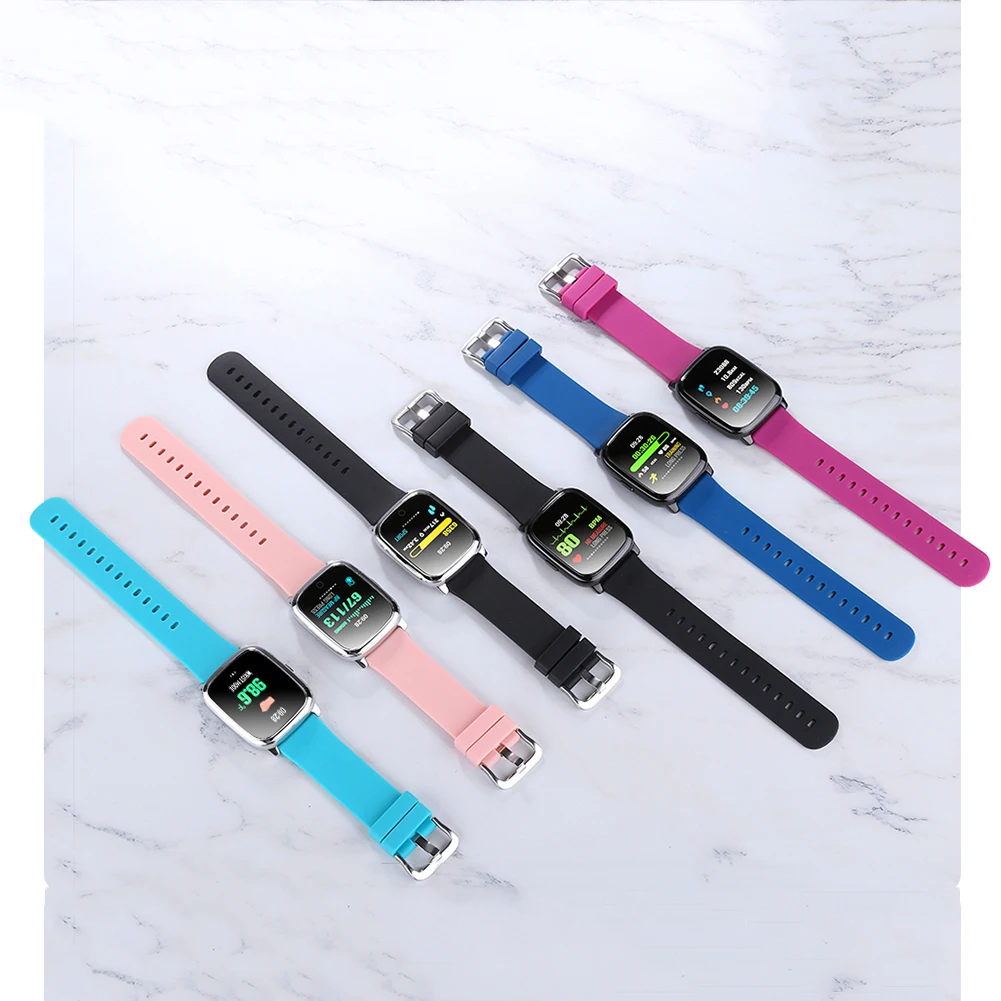 

Waterproof Smart Bracelet Wristbands Steel Silicone 1.30" TFT LCD 240*240p CV06IR Heart Rate Monitoring Temperature Measurement