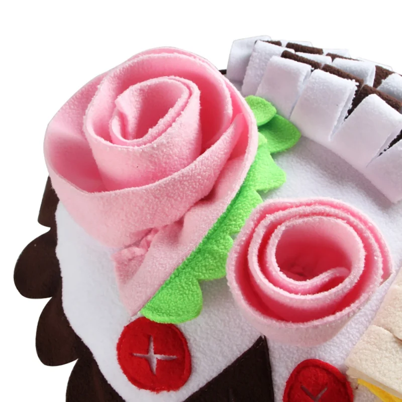 

New style hot sale Modern Fashion Pet Supplies Pet Energy Birthday Cake Slow Food Training Interactive Toy (vacuum Compression)