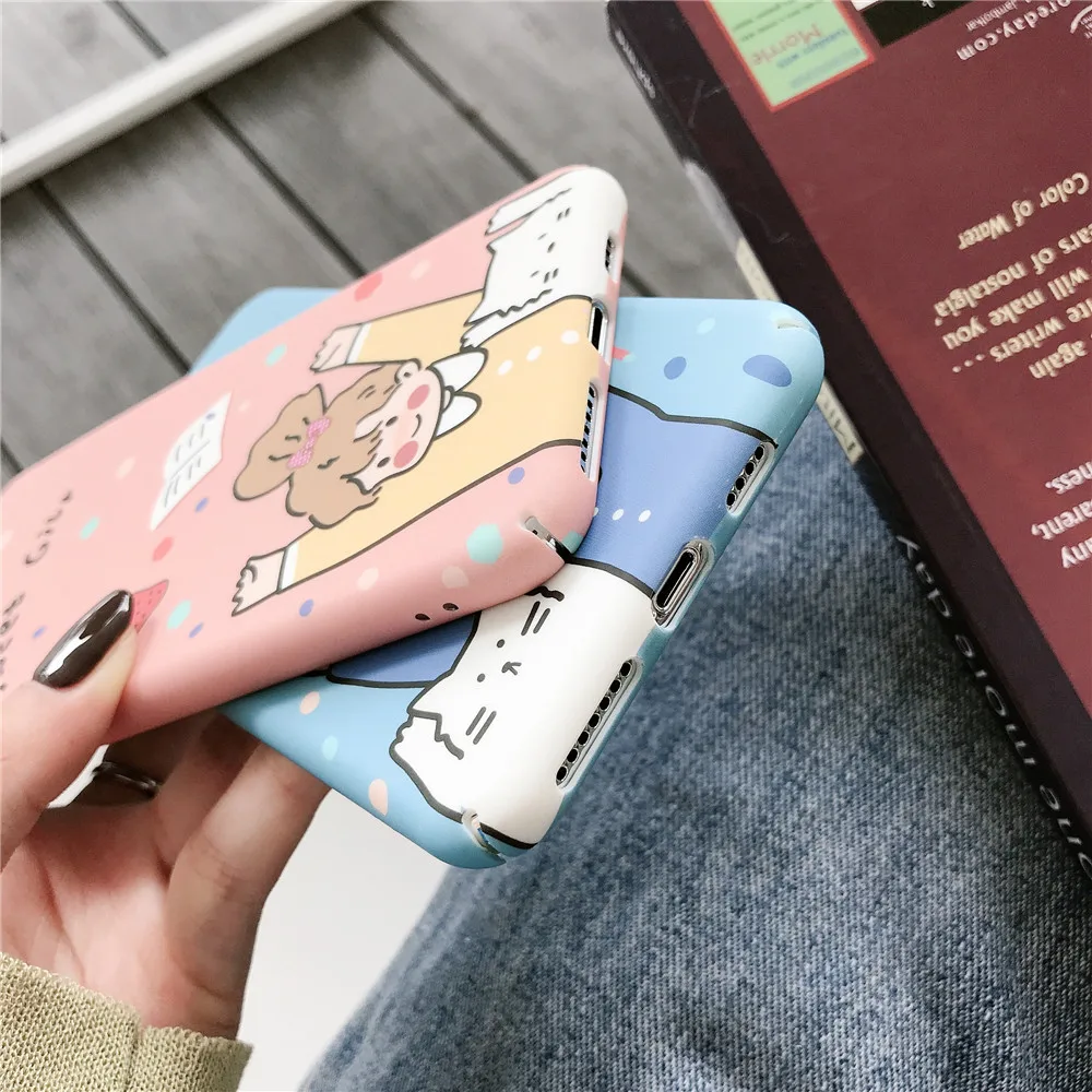 For Huawei P30 P20 Lite Pro Mate 30 20 Cartoon Girl And Boy Hard PC Case Honor 10 9i 10i 8X Cover |