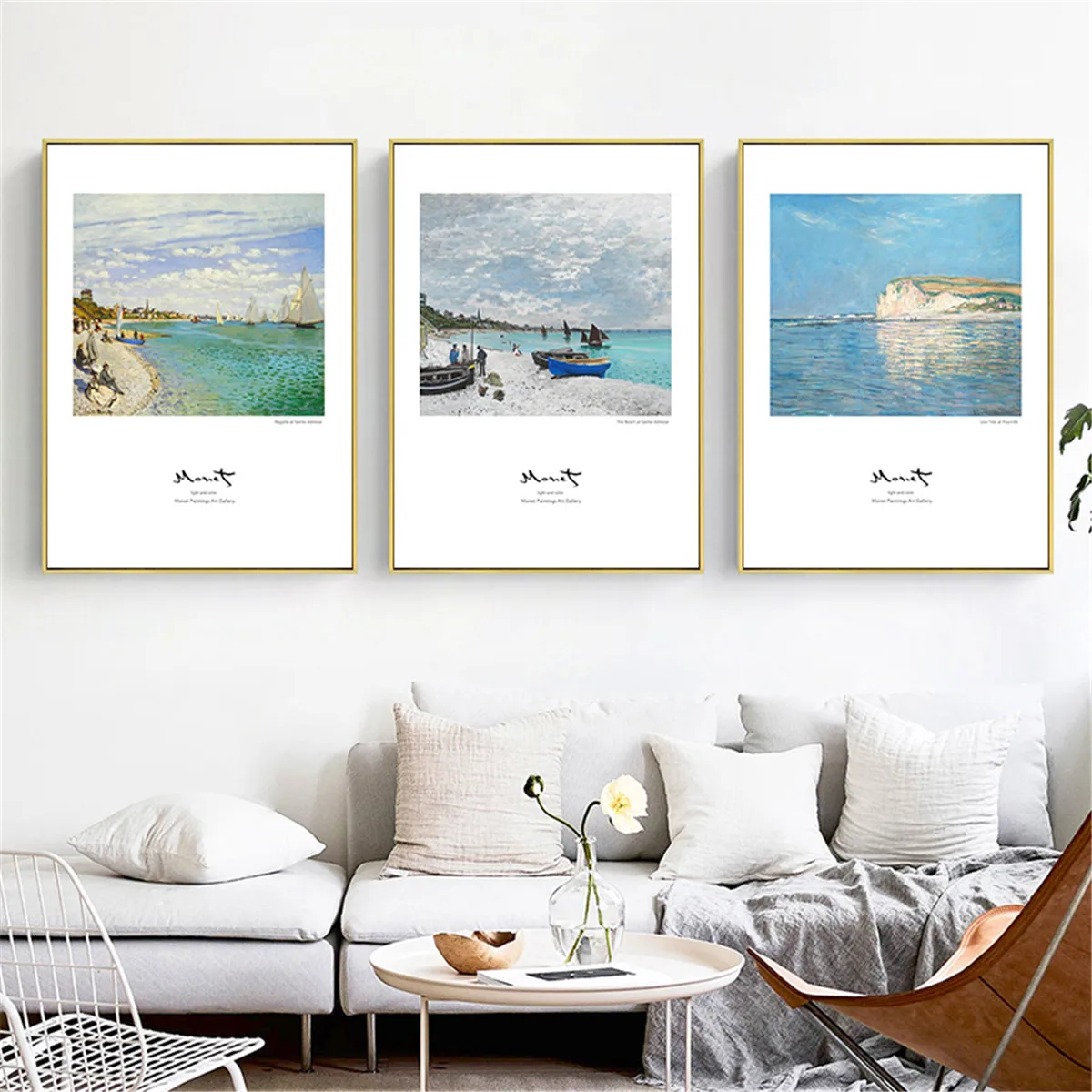 Живопись на холсте Печать плакатов фон с изображением побережья голубого моря