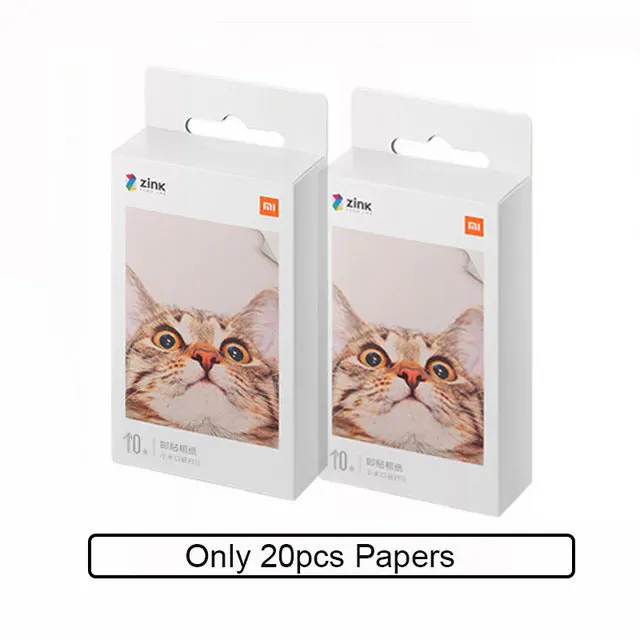 Оригинальный Xiaomi цинкованные Карманный принтер бумага самоклеящаяся