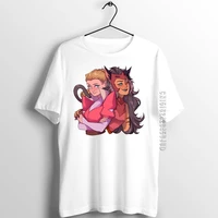 unisex men guys t shirt she ra and catra funny artwork printed male cotton graphic designer t shirts adult summer clothes