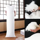 Подушка для обнимания, 60x180 см, с внутренней вставкой, аниме, белая