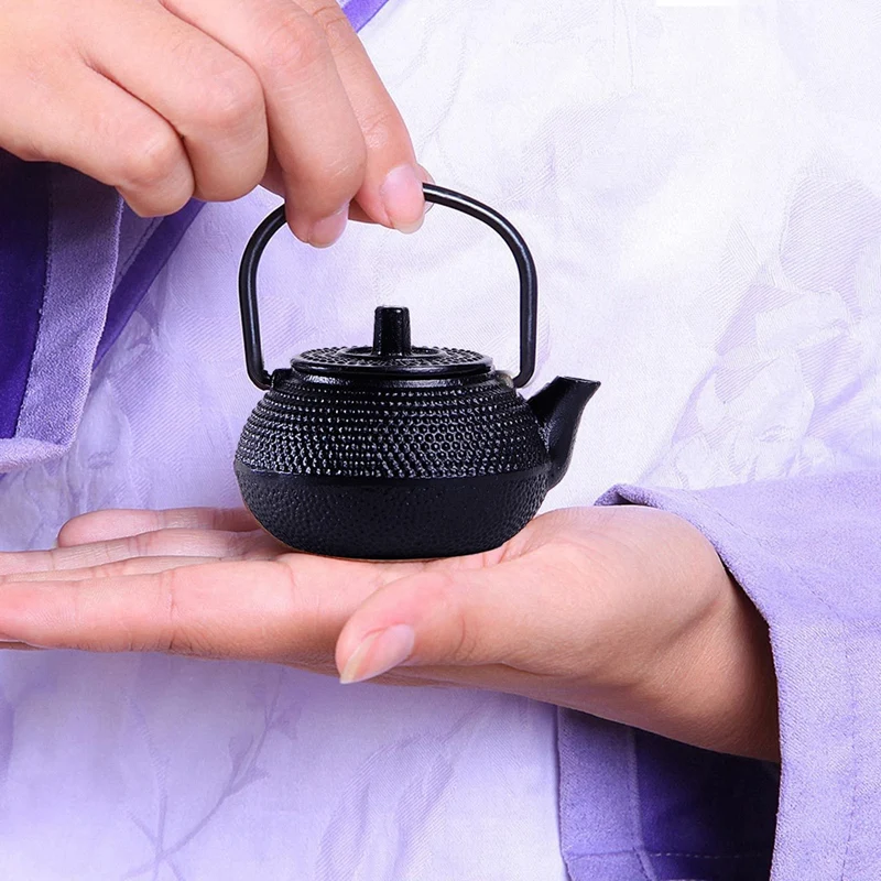 

50ml Japanese Style Cast Iron Kettle Teapot Comes + Strainer Tea Pot