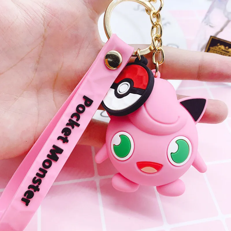 type 2 3D Аниме Фигурка Pokemon Go брелок милый Пикачу кольцо для ключей с игрушкой орнамент подвеска брелок для ключей детский брелок подарок - Цвет: type 2