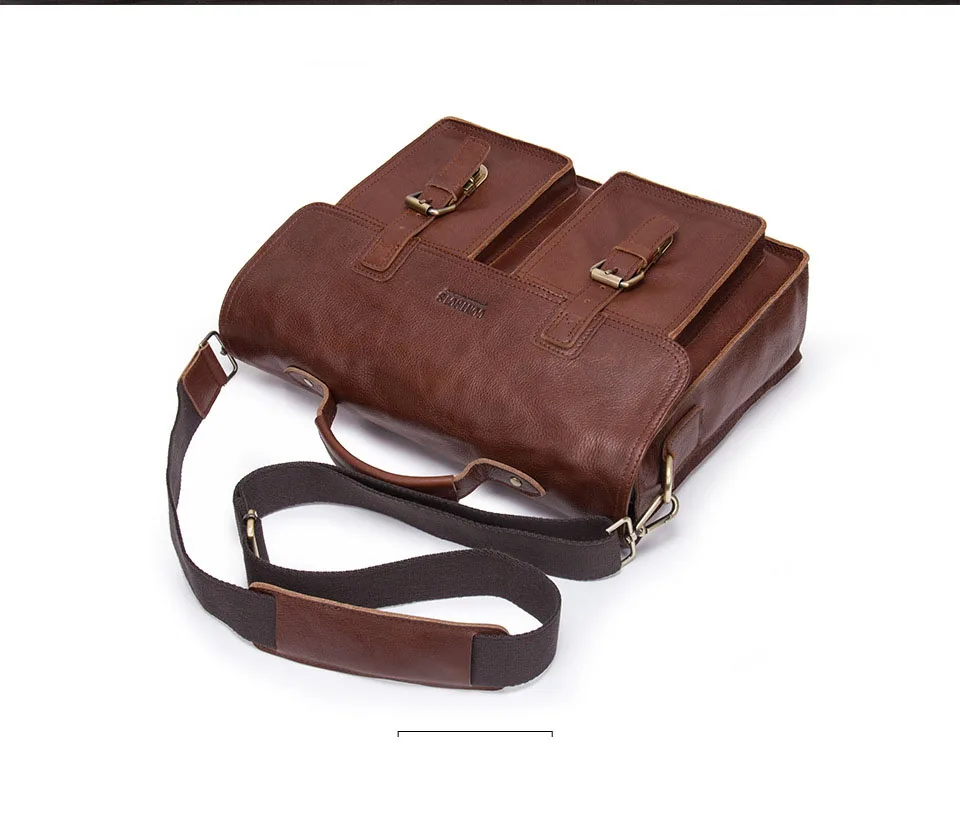 Вместительный деловой мужской портфель 17 дюймов коричневые сумки