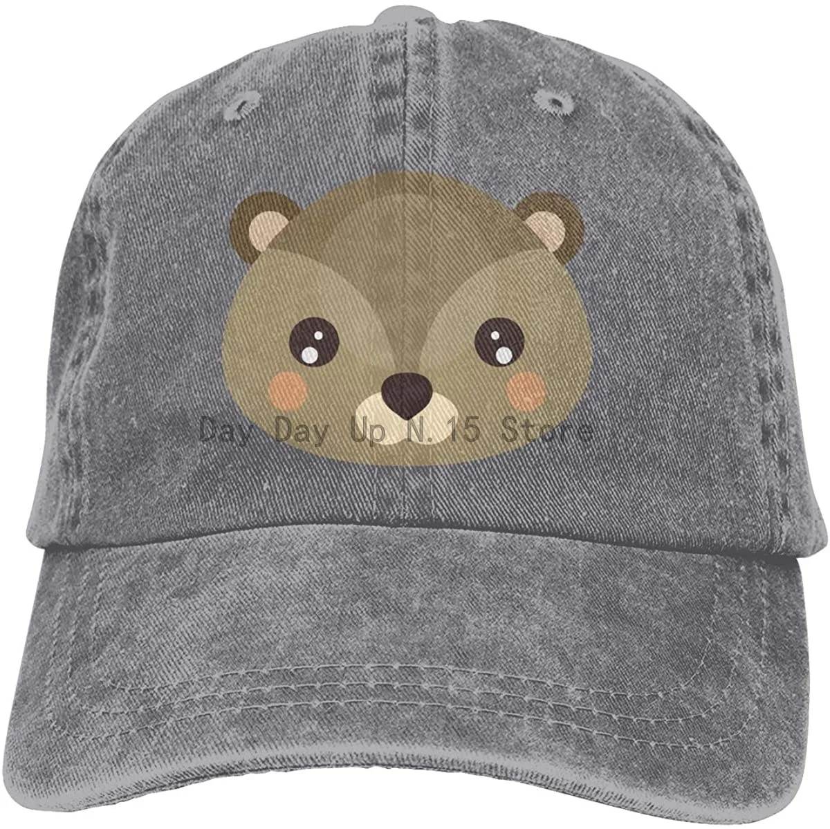 

Симпатичная джинсовая шапка Beaver, Регулируемые классические бейсболки