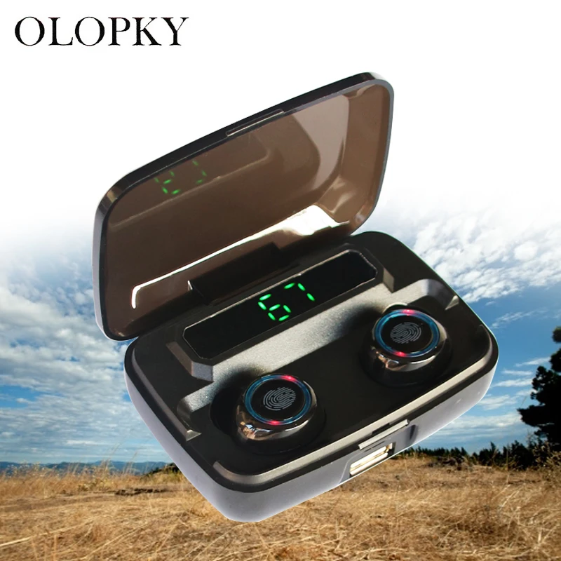 Водонепроницаемые Оригинальные беспроводные наушники TWS Bluetooth 5 0 HiFi 8D с сенсорным