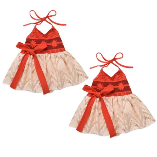 Летние праздничные платья для девочек Новое Детское платье с бантом маленьких