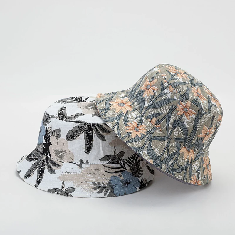 2022 Spring Cotton Panama Bucket Hat Women Sun Hats Men Hip Hop Outdoor Trip Caps Beach Protect Fishing Unisex Bonnet | Аксессуары для