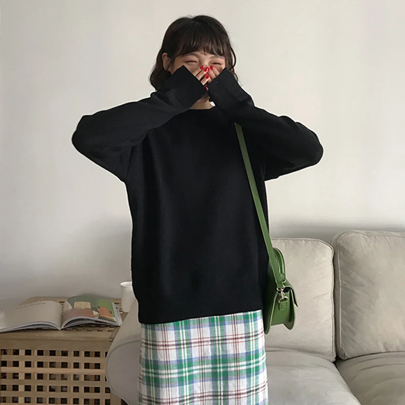 Женские свитера с круглым вырезом шикарный женский трикотажный свитер осень 2021