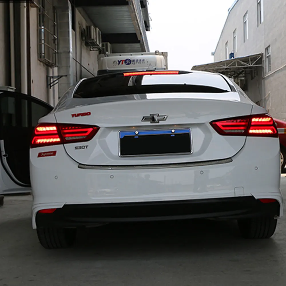 Светодиодный фонарь в сборе для Chevrolet Malibu 16-18 светодиодные задние фары тормозной сигнал заднего хода задний фонарь DRL автомобильные задние фары