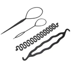 4 шт.компл. Волшебная заколка для плетения кос, набор для укладки, заколка для волос, приспособление для создания хвоста