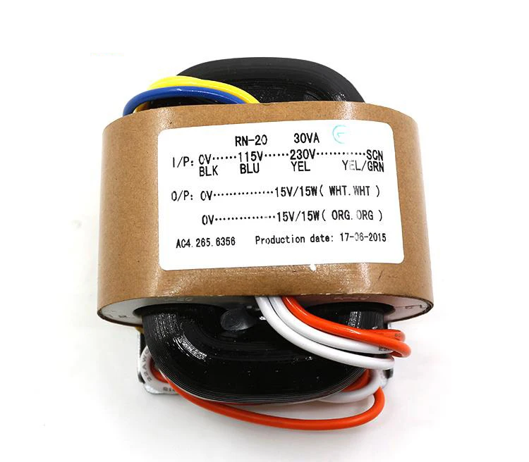 Lusya 115 V-230 V R Тип трансформатора Чистая медь 30W трансформатор 9-24V Выход для усилителя T1053