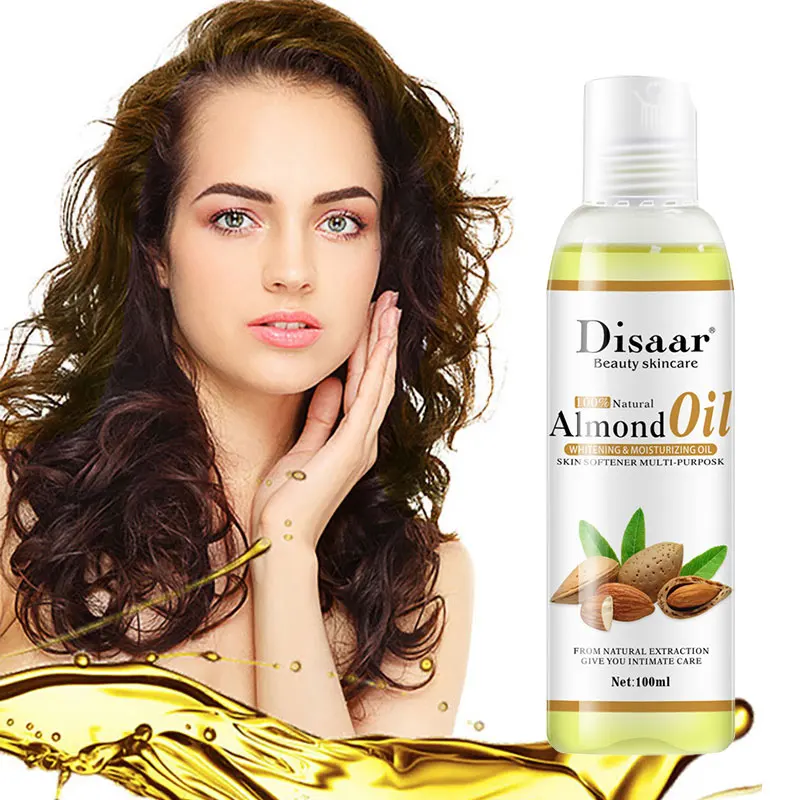 100ml Almond Oil Body Massage Brightening Moisturizing Firming Smoothing Improve Fine Lines Brightens Skin Tone Care |