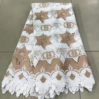 swiss nigerian lace fabric africa 2019 high quality voile lace pure cotton embroidery for women dress cloth wedding party cja002