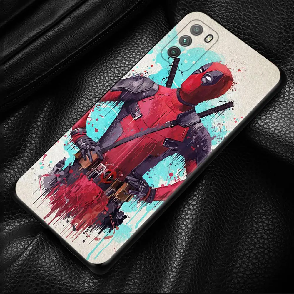 deadpool marvel phone case for xiaomi poco x3 nfc x3 m3 pro x3 f3 gt f1 cover for mi 11t 10t pro 9t 11 note 10 lite civi fundas free global shipping