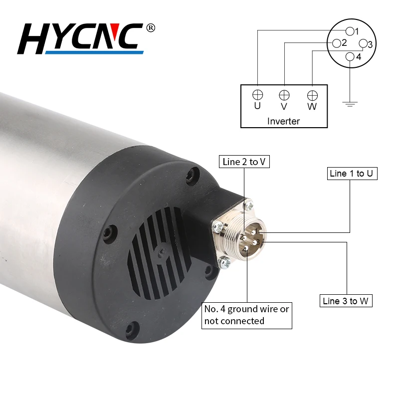 Фрезерный станок с ЧПУ 1 5 кВт круговой электродвигатель шпинделя воздушным