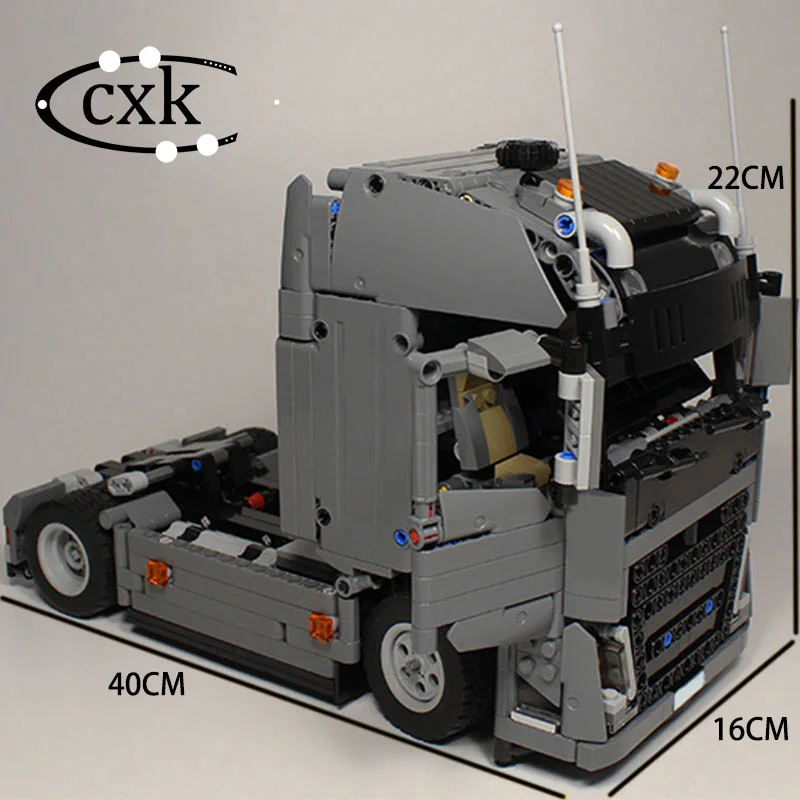 

High-tech Engineering Vehicle Bricks MOC-37849 FH Tractor unit Cargo Transport Car Model Building Blocks Toys For Children Gifts