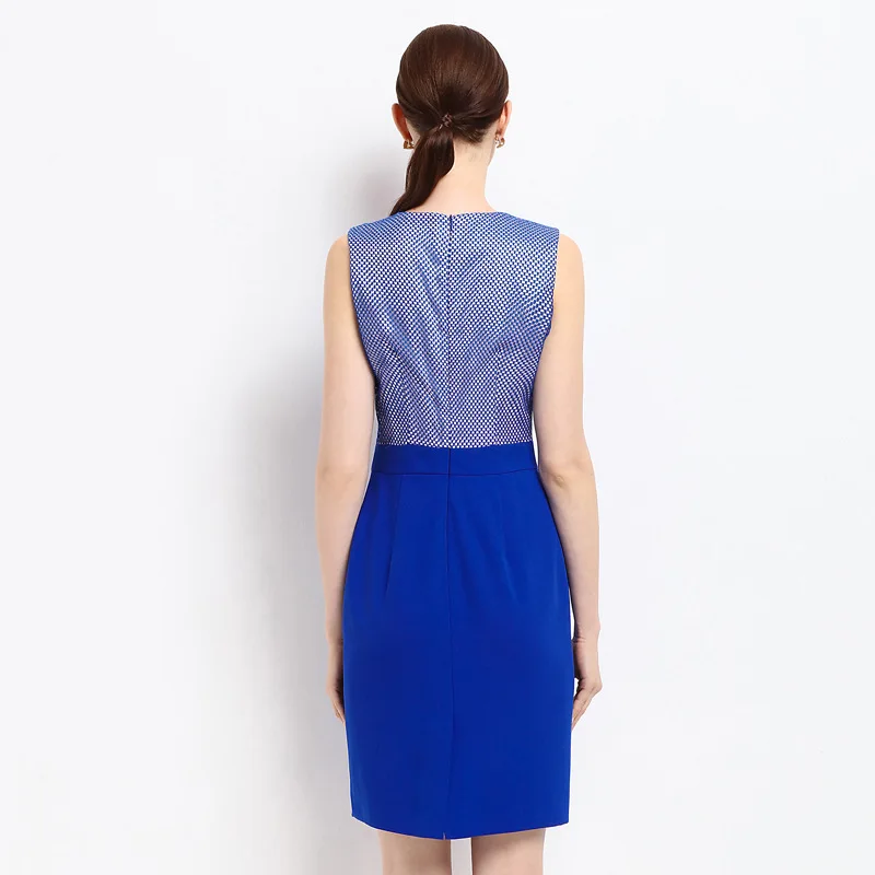 

High flower dress NEW quality spring summer fashion Women Clothing Vintage Work Embroidery Dress Sleeveless party dresses