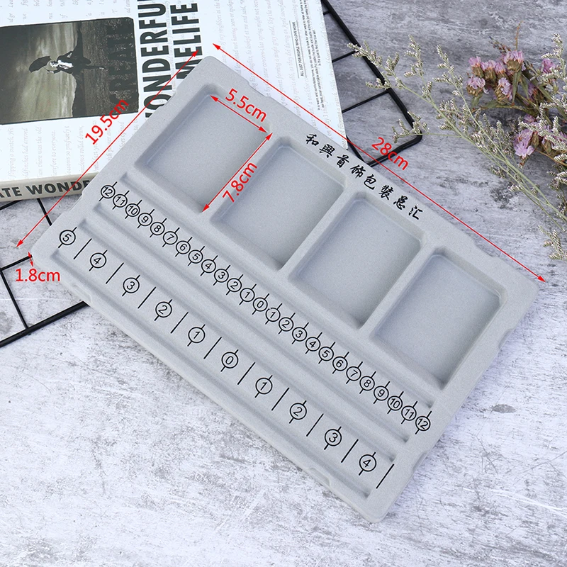 

Flocked Bead Board Bracelet Necklace Beading Jewelry DIY Design Chain Board Craft Tool Grid Plate