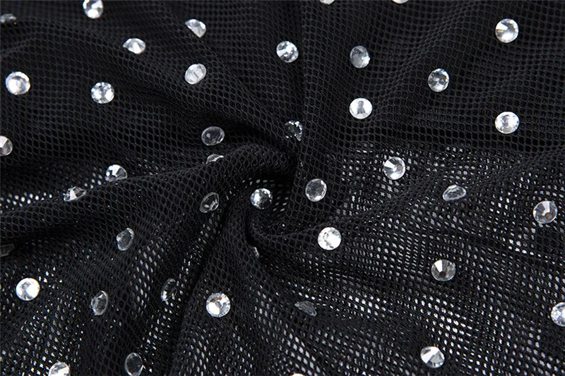 Sexy Crystal Women Bikini Set Halter Rhinestone Swimsuit White Diamond High Waist Swimwear Women Bathing Suits