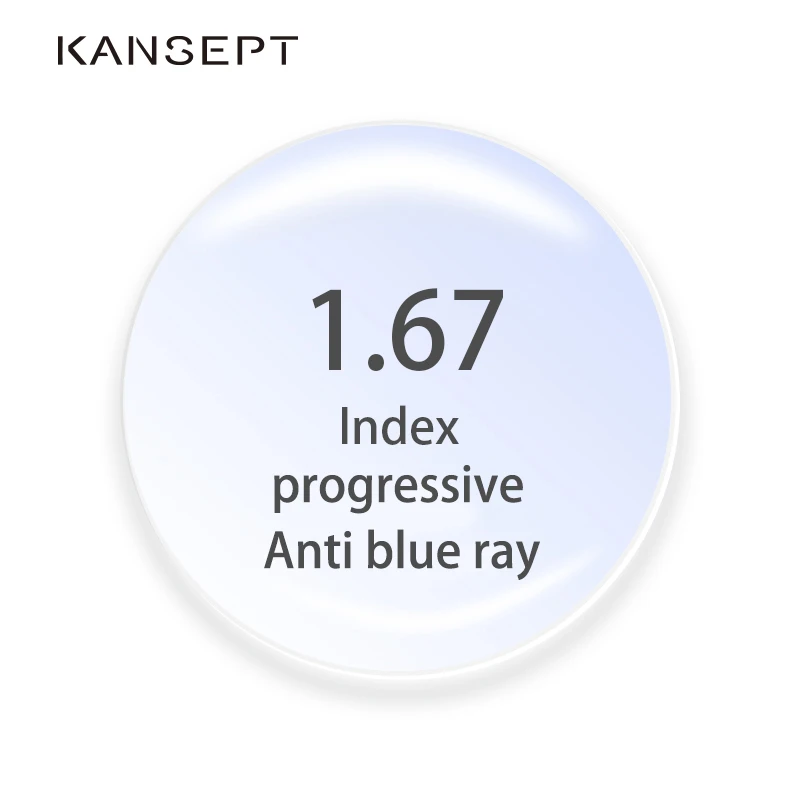 1.67 Index Progressive Anti-Blue Ray Protection Computer Prescription Lens Professional Lenses Anti-Radiation Optical Lens
