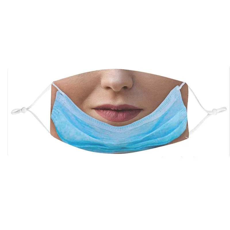 

Funny 3d Designer Mask Unisex Adult Fabric Waterproof Mask Women Mouth Cover Facemask Mascaras Cubrebocas Halloween Cosplay
