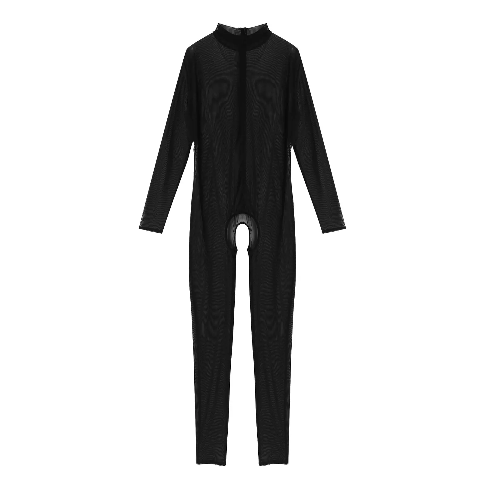 Комбинезон сетчатый мужской прозрачный с длинным рукавом | Тематическая одежда и