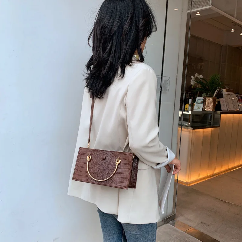 Youda оригинальный дизайн крокодиловый узор Женская классическая сумка через