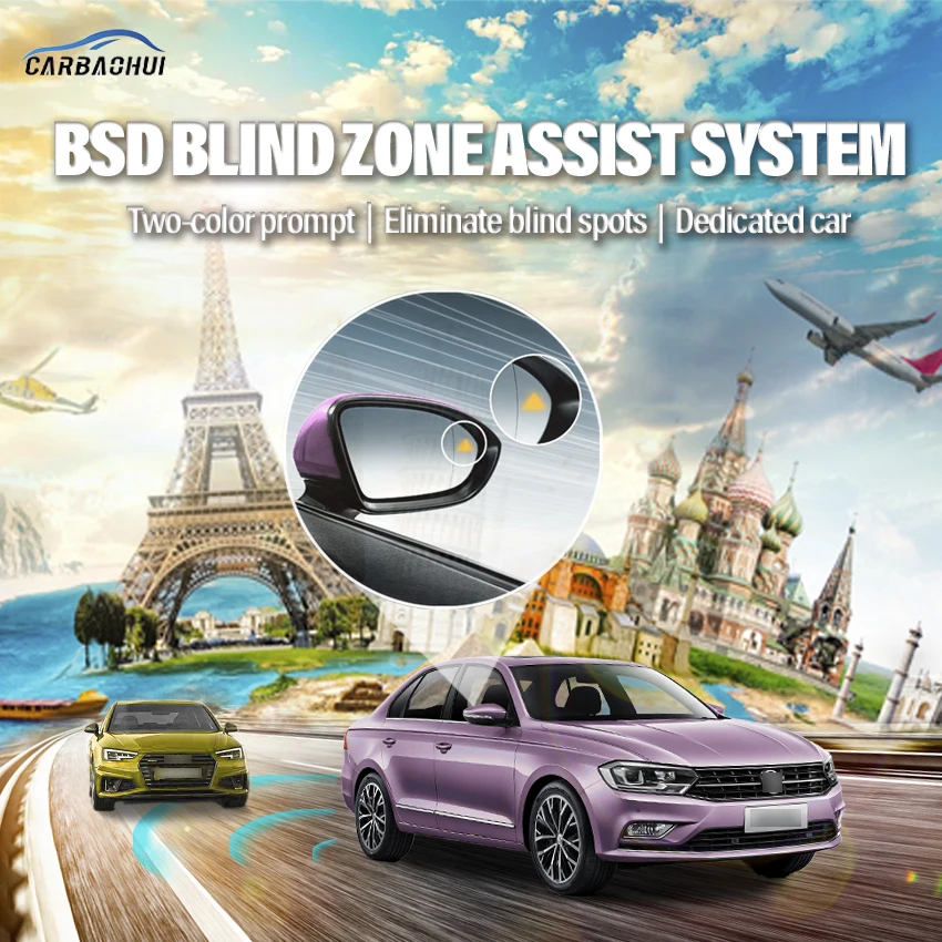 

Car BSD BSM BSA Blind Area Spot Warning Drive Mirror Rear Radar Microwave Detection System For Volkswagen Bora 2008-2017