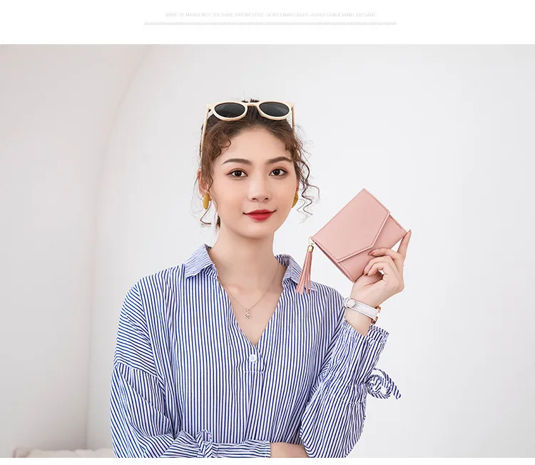 Новые Женские Простые кошельки из искусственной кожи с отделениями для монет