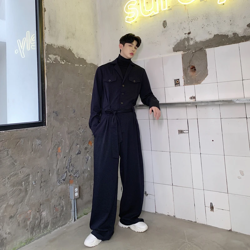 Мужские Винтажные уличные хип-хоп свободные широкие брюки с длинным рукавом