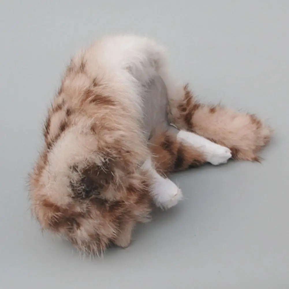 

Simulation Animal Plush Toys Handmade Realistic Lifelike Sleeping Cat Kids Birthday Christmas Gift Home Living Room Decoration