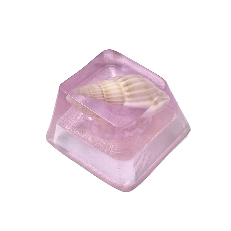 

Handmade Customized OEM R4 Profile Resin Keycap Keyboard RGB Conch Resin Keycap