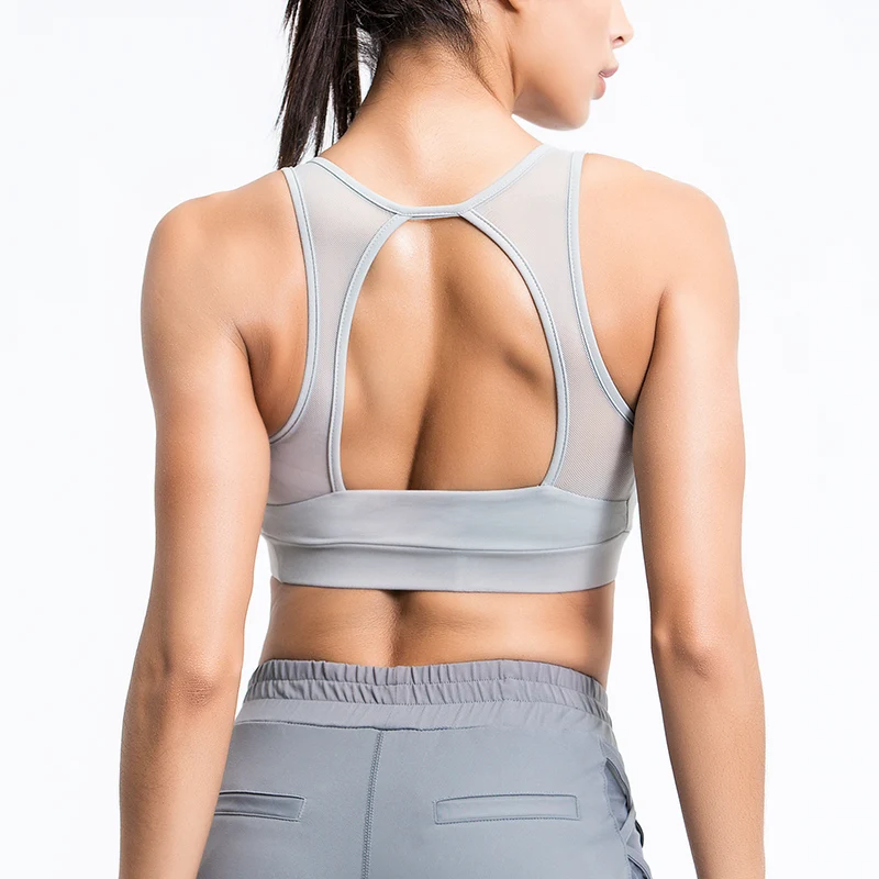 

Women Sports Bra Fitness Underwear Push Up Athletic Yoga Running Tops Gym Backless Strap Vest Elastic Sports Bra