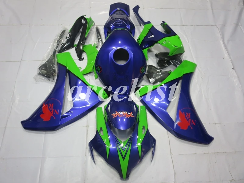 blue green 4 подарки ABS(литьевая форма) мотоцикл Полный Обтекатель кузова Набор для Honda CBR1000RR 2008 2009 2010 2011 черный матовый - Цвет: blue green
