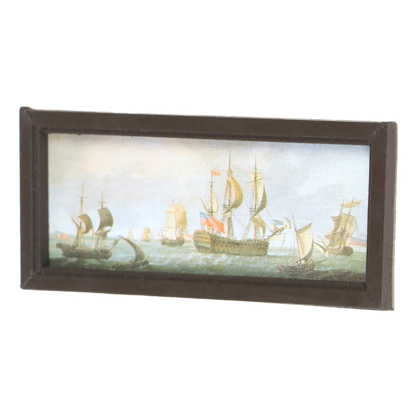 1:12 Кукольный домик миниатюрная картина в фоторамке настенная живопись