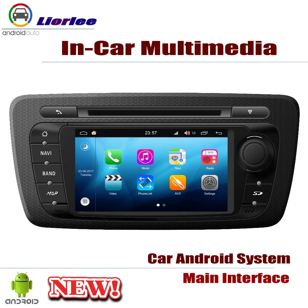 Для SEAT Ibiza 2008 2017 автомобиля Android gps навигация dvd плеер Радио Стерео Системы Экран