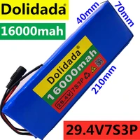 new battery 7s3p 29 4v 16ah li ion battery pack with 20a balanced bms for electric bicycle scooter power wheelchair