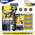Машина для бритья Gillette Fusion 5 Proshield ручной бритвенные головки кассеты прямое бритвенное лезвие для ухода за волосами для бороды - фото