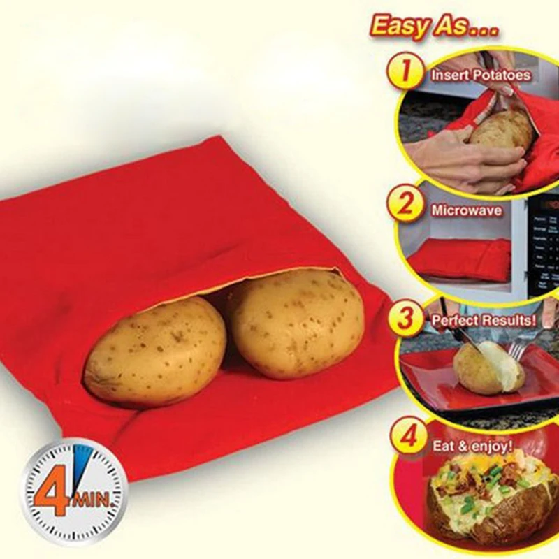 Кухонный мешок для микроволновой выпечки красный 1 шт.|Принадлежности выпечки| |