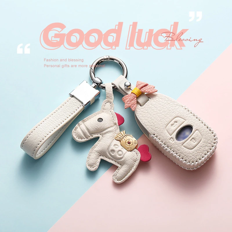 Кожаный женский чехол для ключей из овечьей кожи автомобиля Subaru XV BRZ Forester Legacy Outback